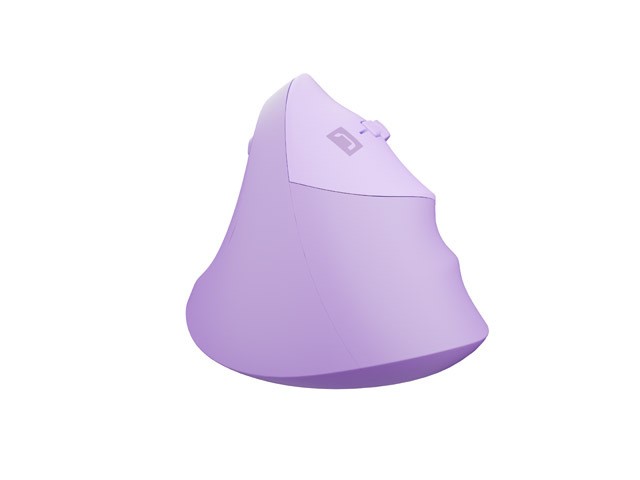 Natec Crake 2 Ratón Vertical Inalámbrico Bluetooth 5.2 + 2.4GHz Lavanda