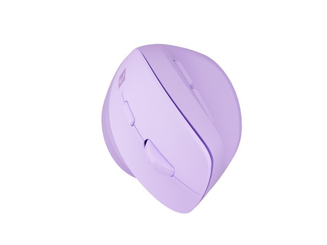 Natec Crake 2 Ratón Vertical Inalámbrico Bluetooth 5.2 + 2.4GHz Lavanda