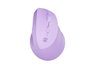 Natec Crake 2 Ratón Vertical Inalámbrico Bluetooth 5.2 + 2.4GHz Lavanda