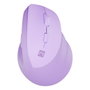 Natec Crake 2 Ratón Vertical Inalámbrico Bluetooth 5.2 + 2.4 GHz Lavanda