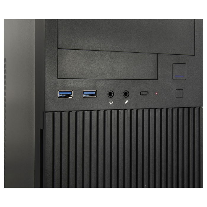 Inter-Tech IT-6521 Straight Micro Torre PC Negro Micro ATX Mini-ITX Hogar/Oficina