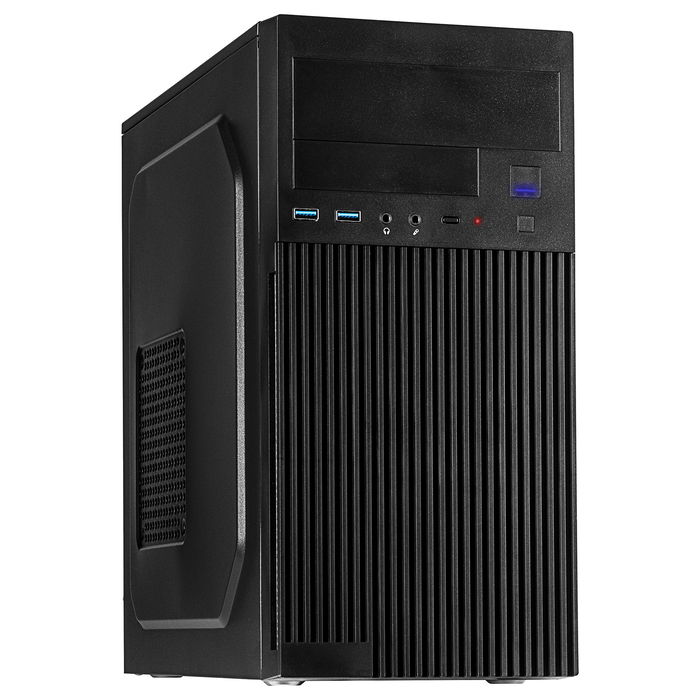 Inter-Tech IT-6521 Straight Micro Torre PC Negro Micro ATX Mini-ITX Hogar/Oficina