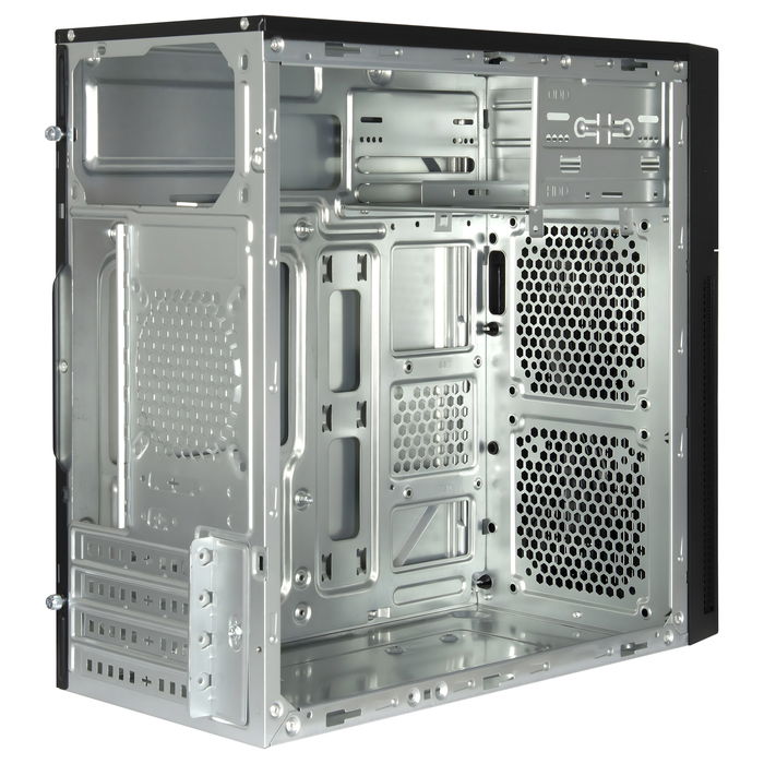 Inter-Tech IT-6521 Straight Micro Torre PC Negro Micro ATX Mini-ITX Hogar/Oficina