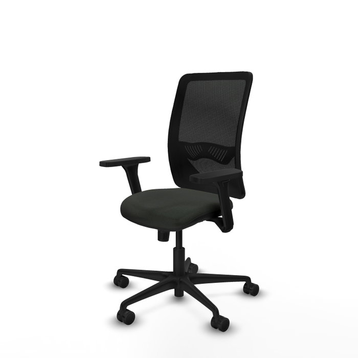 PIQUERAS Y CRESPO Silla de oficina Zulema con mecanismo Sincro, Brazos 3D y Tela Negra PIQUERAS Y CRESPO Silla de oficina Zulema con mecanismo Sincro, Brazos 3D y Tela Negra