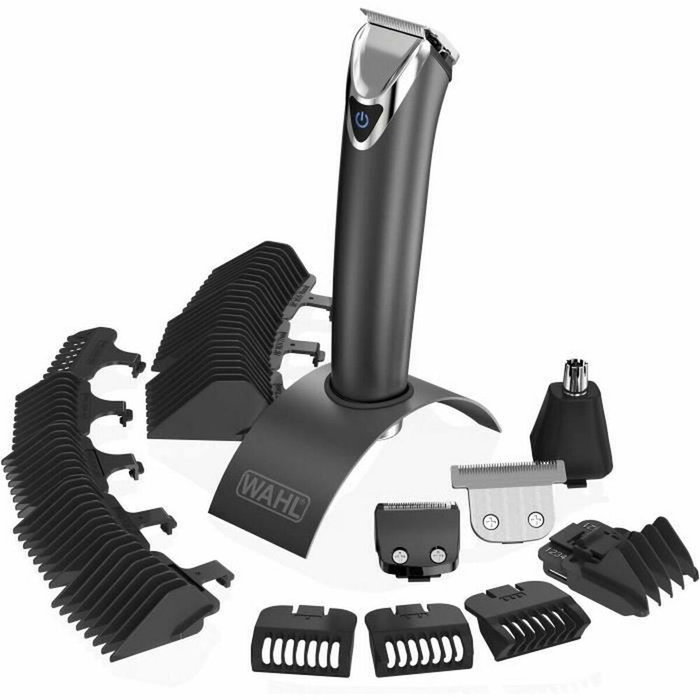 Wahl 9864-016 Cortabarbas Inalámbrico de Acero Inoxidable Advanced con Batería de Litio