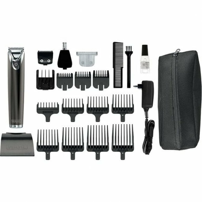 Wahl 9864-016 Cortabarbas Inalámbrico de Acero Inoxidable Advanced con Batería de Litio