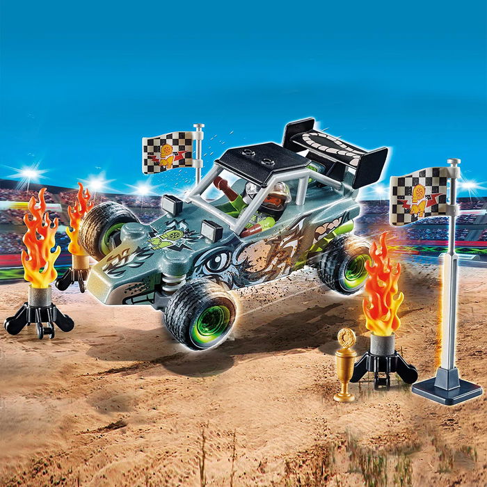 Playmobil Coche De Carreras Stunt Show 71044 Estación de Servicio con Grúa y Accesorios Playmobil Coche De Carreras Stunt Show 71044 Estación de Servicio con Grúa y Accesorios