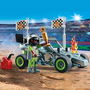 Playmobil Coche De Carreras Stunt Show 71044 Estación de Servicio con Grúa y Accesorios