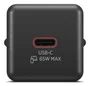 Lenovo 40AW65WBEU Cargador USB-C de 65 W Negro Universal con 1 Puerto USB-C de Corriente Alterna Interna de 2 Piezas