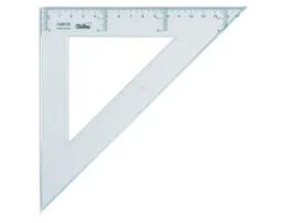 Escuadra transparente 25 cm