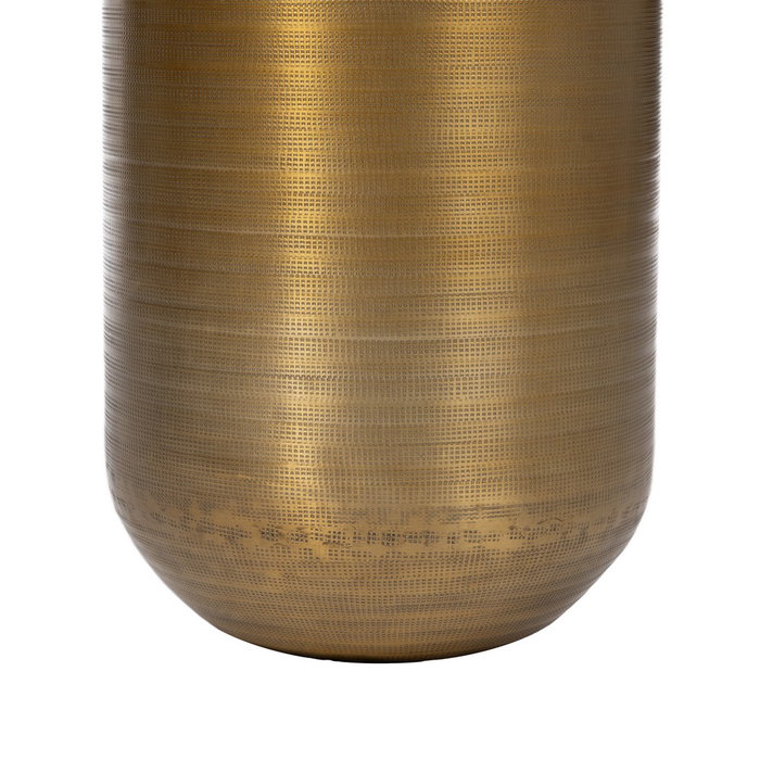 Jarrón Oro Viejo Metal Decoración 21 X 21 X 62,90 cm