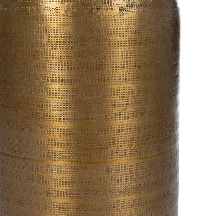 Jarrón Oro Viejo Metal Decoración 21 X 21 X 62,90 cm