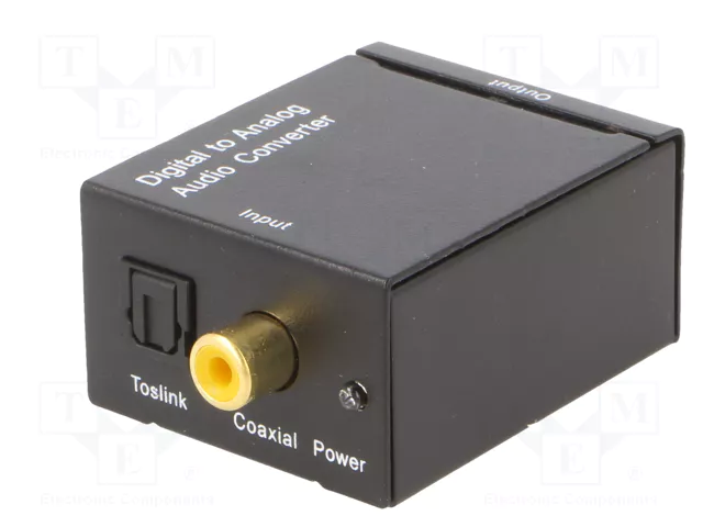 GEMBIRD Convertidor Digital-Analógico con RCA y Toslink
