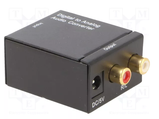 GEMBIRD Convertidor Digital-Analógico con RCA y Toslink
