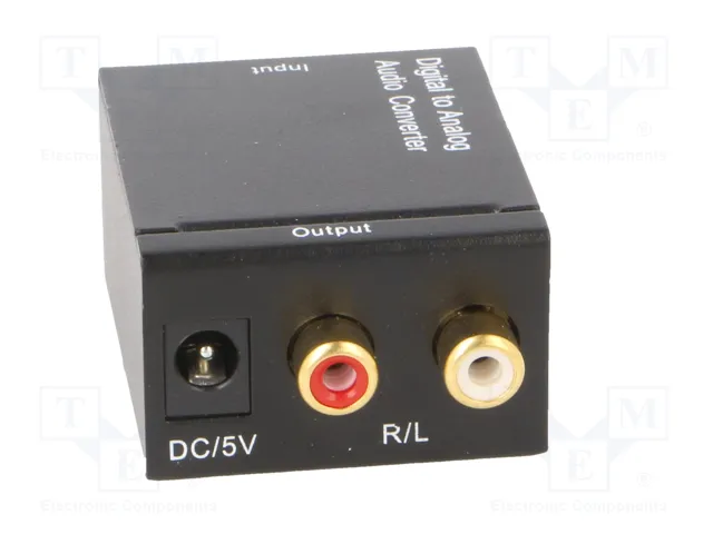 GEMBIRD Convertidor Digital-Analógico con RCA y Toslink