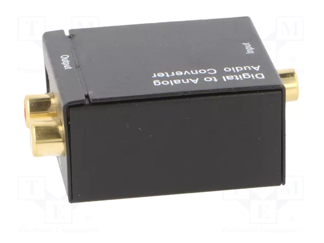 GEMBIRD Convertidor Digital-Analógico con RCA y Toslink