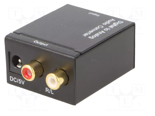 GEMBIRD Convertidor Digital-Analógico con RCA y Toslink