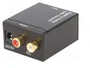 GEMBIRD Convertidor Digital-Analógico con RCA y Toslink