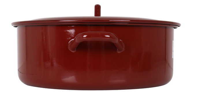 La Estrella Cacerola Esmaltada con Tapa 32 cm - 10 L Colección Teja (4 Unidades)