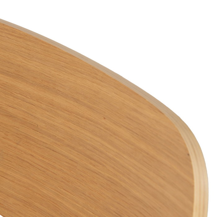 Silla Natural-Azul Tejido-Metal Salón 49 X 53 X 80 cm (Set de 4)