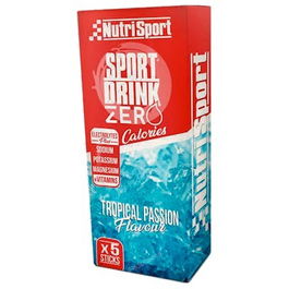 NUTRISPORT Hydrazero Tropical Passion 5Sticks Sport Drink Zero Bebida Isotónica Sabor Frutas Tropicales para Hidratación Deportiva