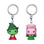 Funko Pop! Keychain Wicked - Elphaba & Glinda con efecto Ombre - Pack de 2 llaveros - Edición Exclusiva