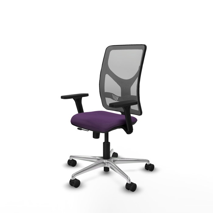 PIQUERAS Y CRESPO Silla de oficina Motilla con mecanismo Sincro/Traslack, Tela Morada y Malla Gris PIQUERAS Y CRESPO Silla de oficina Motilla con mecanismo Sincro/Traslack, Tela Morada y Malla Gris