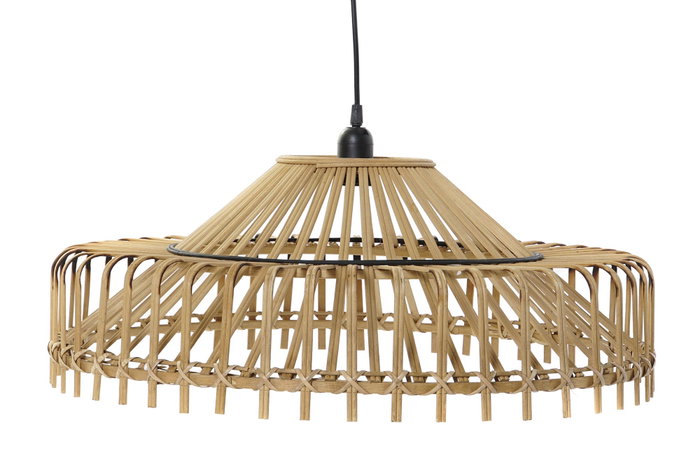 DKD Home Decor Lámpara de Techo Bambu Marron 61 x 31 x 61 cm