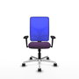 PIQUERAS Y CRESPO Silla de oficina Motilla con mecanismo Sincro, Morado y Azul
