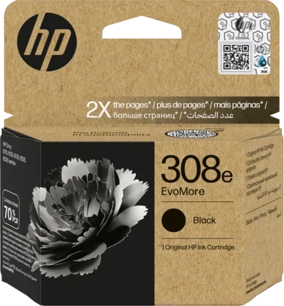 HP Cartucho de Tinta Original EvoMore 308e Negro