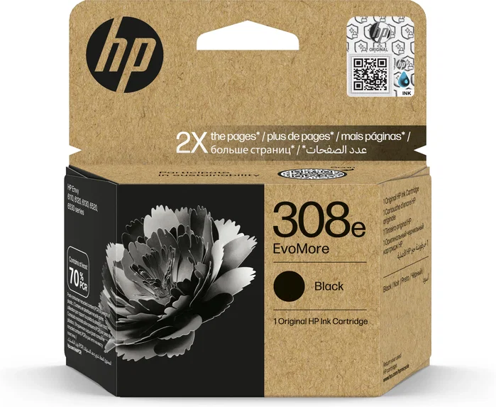 HP Cartucho de Tinta Original EvoMore 308e Negro