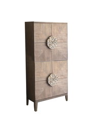 DKD Home Decor Armario Árabe 41 x 181 x 86 cm Marrón Claro / Marrón Oscuro