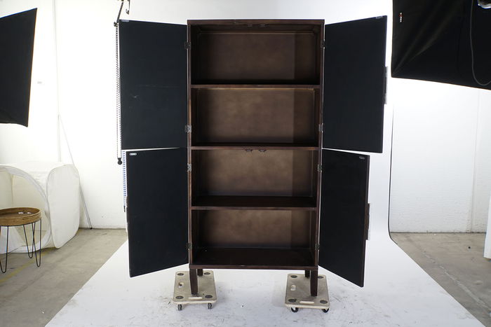 DKD Home Decor Armario Árabe 41 x 181 x 86 cm Marrón Claro / Marrón Oscuro