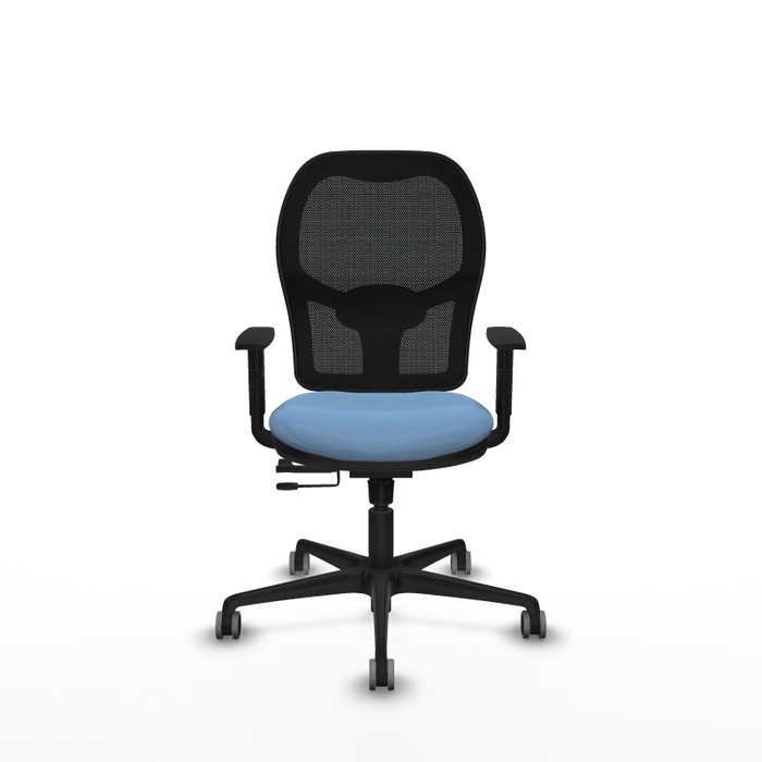 PIQUERAS Y CRESPO Silla de oficina Jorquera con mecanismo Sincro/Traslack Azul cielo