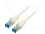 GOOBAY Patch cord S/FTP Cat 6a RJ45 15m blanco