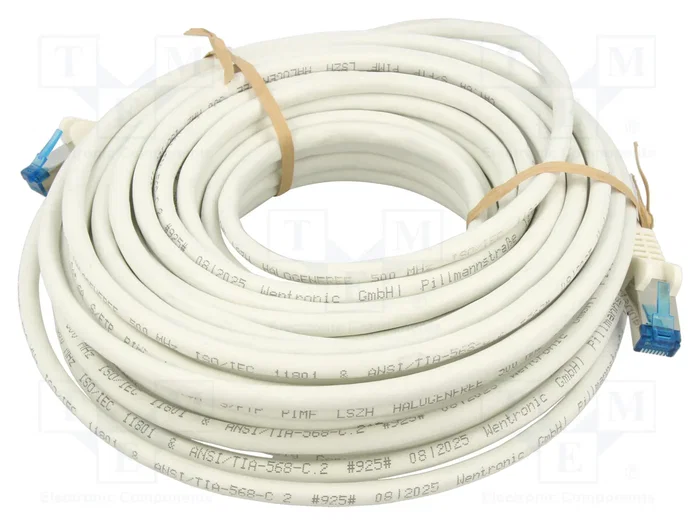 GOOBAY Patch cord S/FTP Cat 6a RJ45 15m blanco