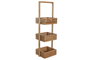 DKD Home Decor Estantería de Bambú y MDF con 3 Estantes, Natural
