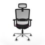 PIQUERAS Y CRESPO Silla de oficina Haches Morado/Blanco con Mecanismo Sincro/Traslack