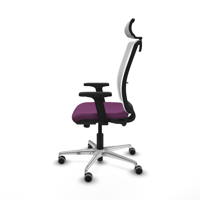 PIQUERAS Y CRESPO Silla de oficina Haches Morado/Blanco con Mecanismo Sincro/Traslack PIQUERAS Y CRESPO Silla de oficina Haches Morado/Blanco con Mecanismo Sincro/Traslack