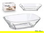 Vivalto Bandeja Aperitivo Transparente Vidrio 19.5 x 14 cm (Set de 24)