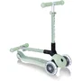 Patinete plegable de 3 ruedas - GLOBBER - JUNIOR LIGHTS ECOLOGIC - Verde pistacho - Luminoso - Plástico reciclado - 2 a 6 años - 50 Kg