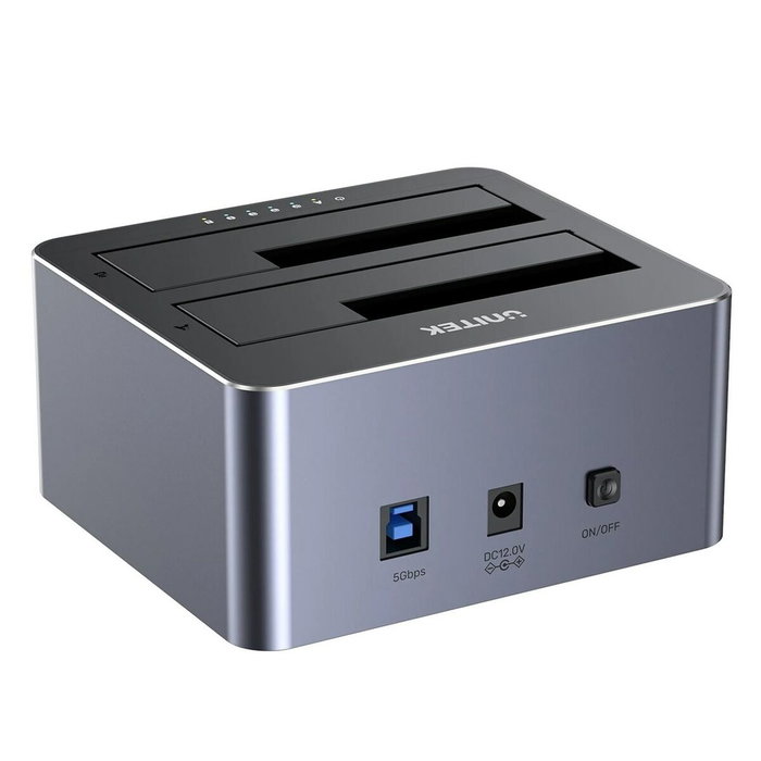 Unitek y-3026gy01-eu base de conexión para disco duro usb 3.2 gen 1 (3.1 gen 1) type-b gris