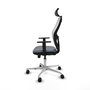 PIQUERAS Y CRESPO Silla de oficina Jorquera Sincro/Traslack Gris y Blanco