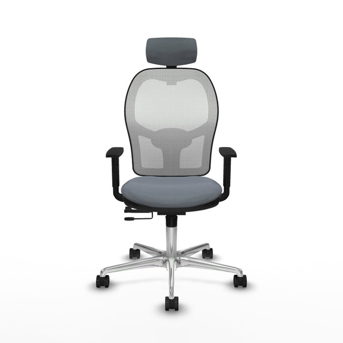 PIQUERAS Y CRESPO Silla de oficina Jorquera Sincro/Traslack Gris y Blanco