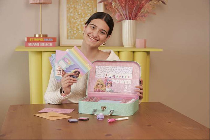 Kids Euroswan Set My Secret World para Crear Cartas Secretas y Sorpresas - Kit con Bolígrafo Secreto, Sellos, Papel y Más para Niños