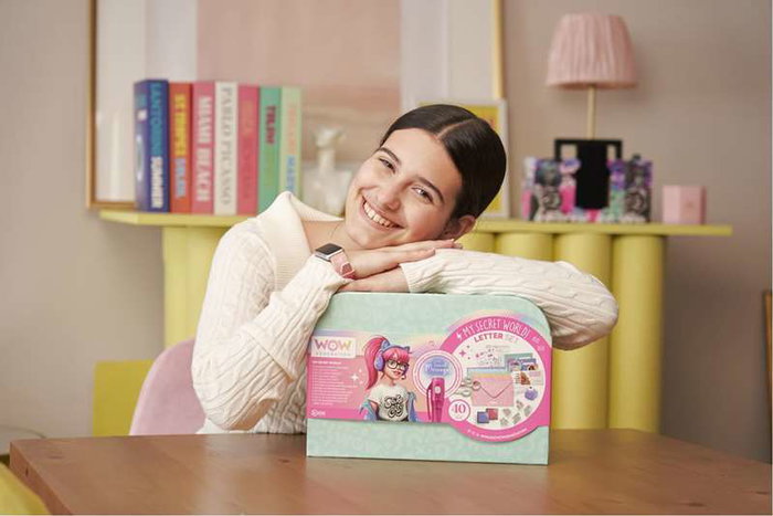Kids Euroswan Set My Secret World para Crear Cartas Secretas y Sorpresas - Kit con Bolígrafo Secreto, Sellos, Papel y Más para Niños