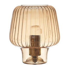 Home Deco Factory Lámpara Mesa Vidrio Ámbar Lounge d.18 cm h.21 cm