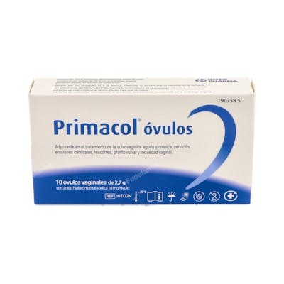 INTERPHARMA Primacol 10 Ovulos Vaginales INTERPHARMA Primacol 10 Ovulos Vaginales
