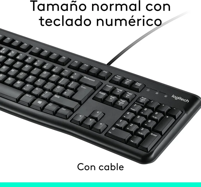 Logitech MK120 Combo de Teclado y Ratón USB Negro
