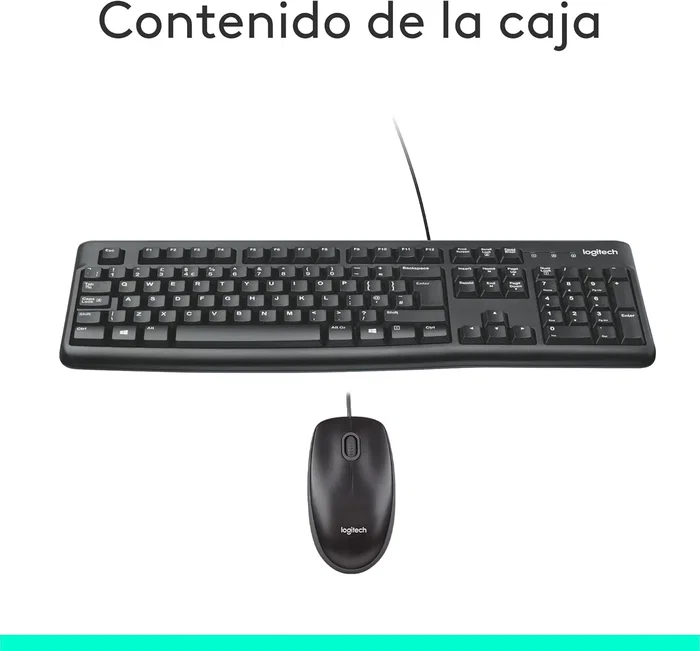 Logitech MK120 Combo de Teclado y Ratón USB Negro